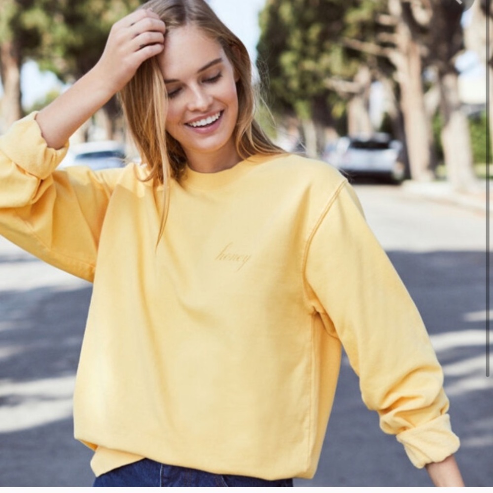 Brandy melville honey sweatshirt
